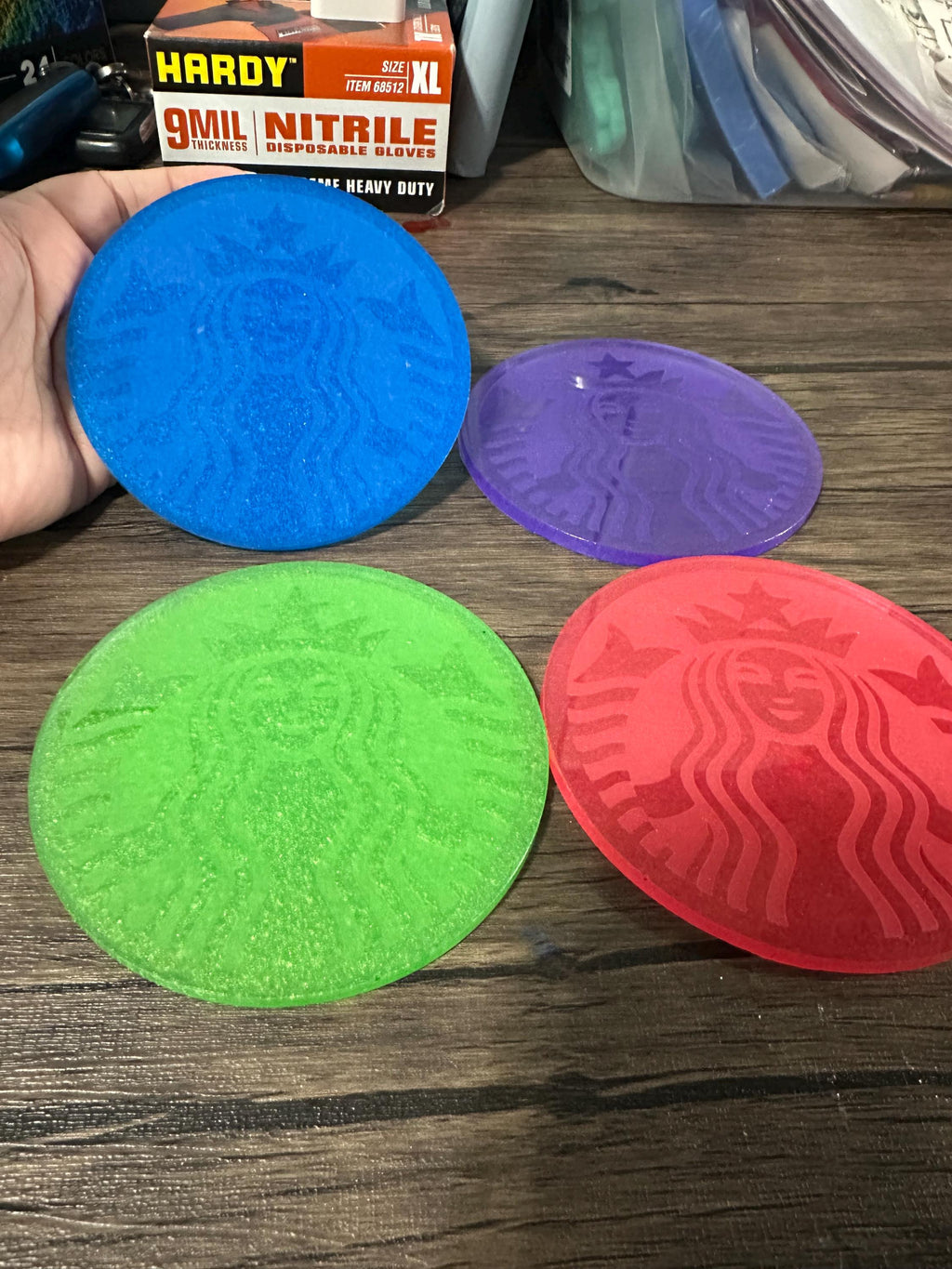 Handmade Starbucks-Inspired Resin Coasters – Coffee Lover Gift