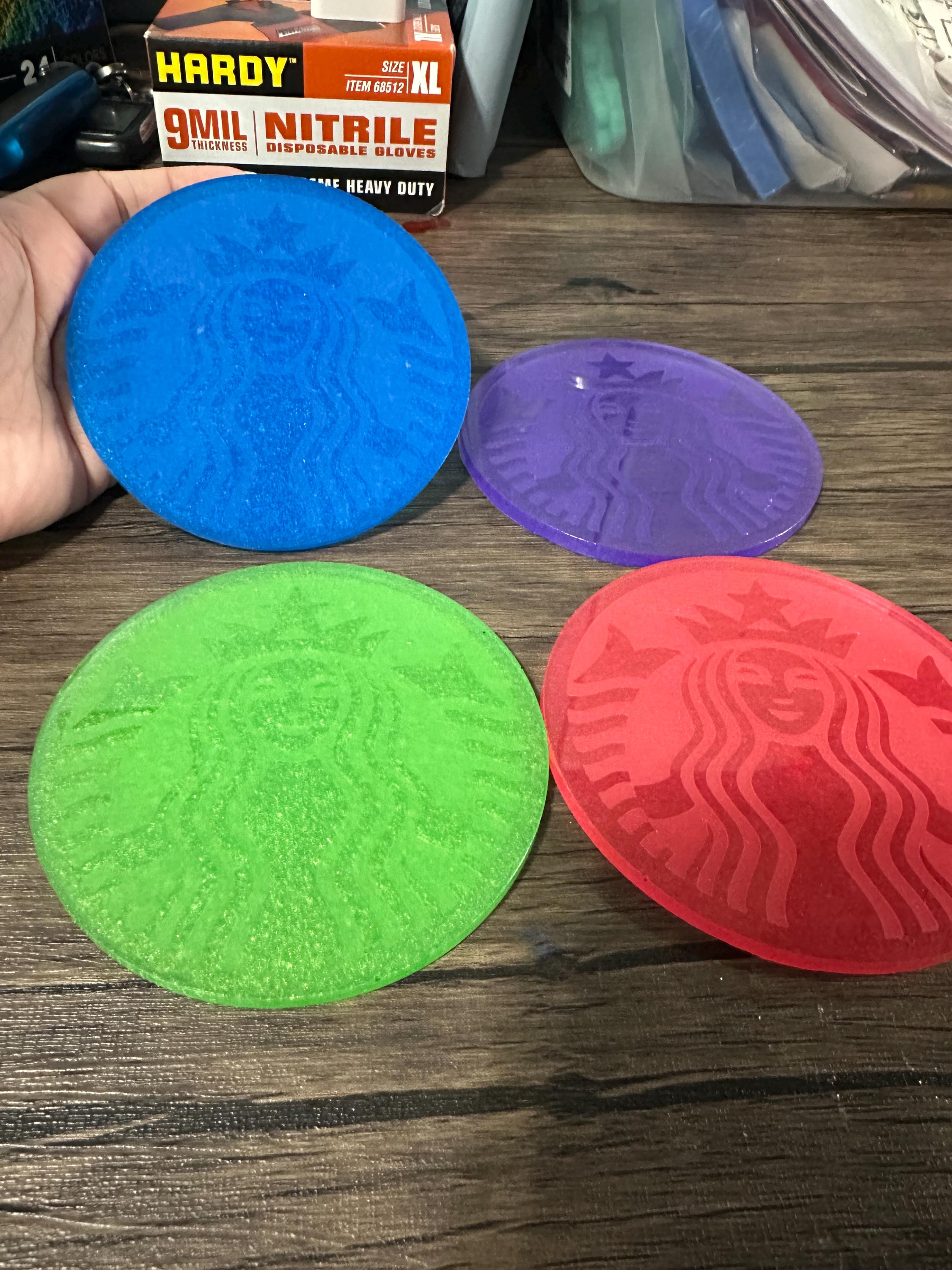 Handmade Starbucks-Inspired Resin Coasters – Coffee Lover Gift