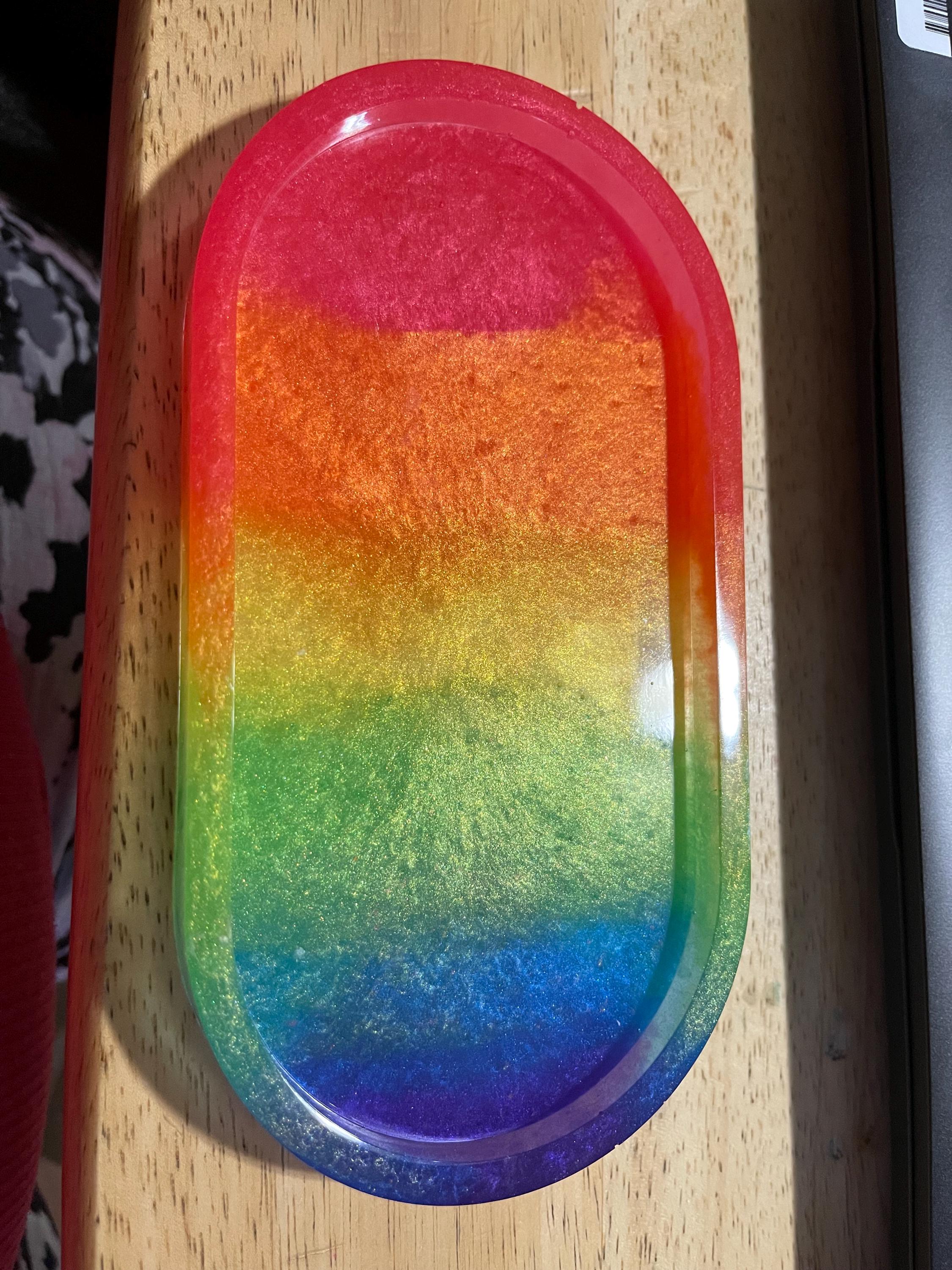 Handmade Resin Catch-All Tray – Desk & Entryway Organizer