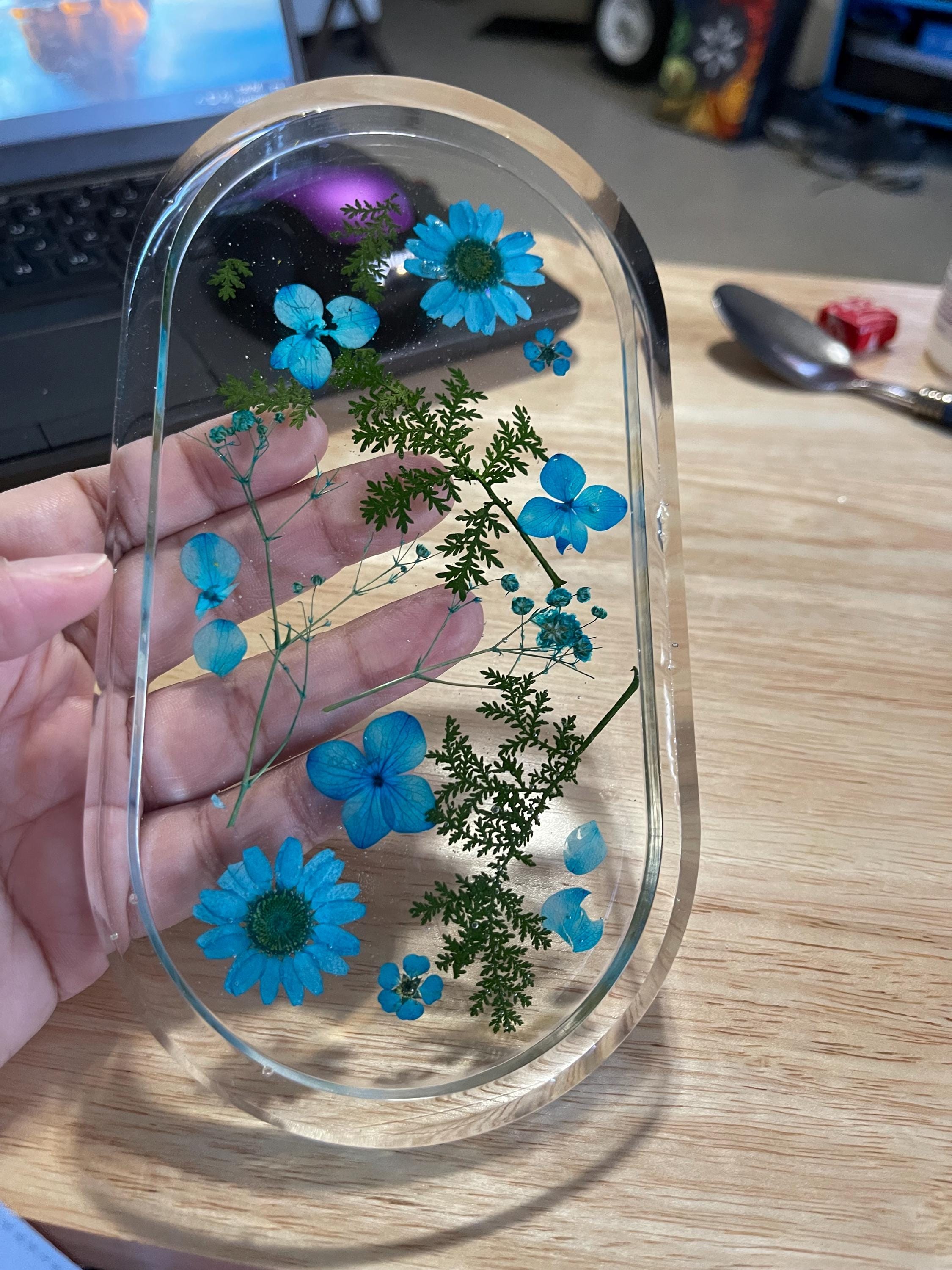 Handmade Resin Catch-All Tray – Desk & Entryway Organizer