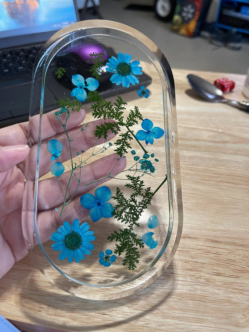 Handmade Resin Catch-All Tray – Desk & Entryway Organizer