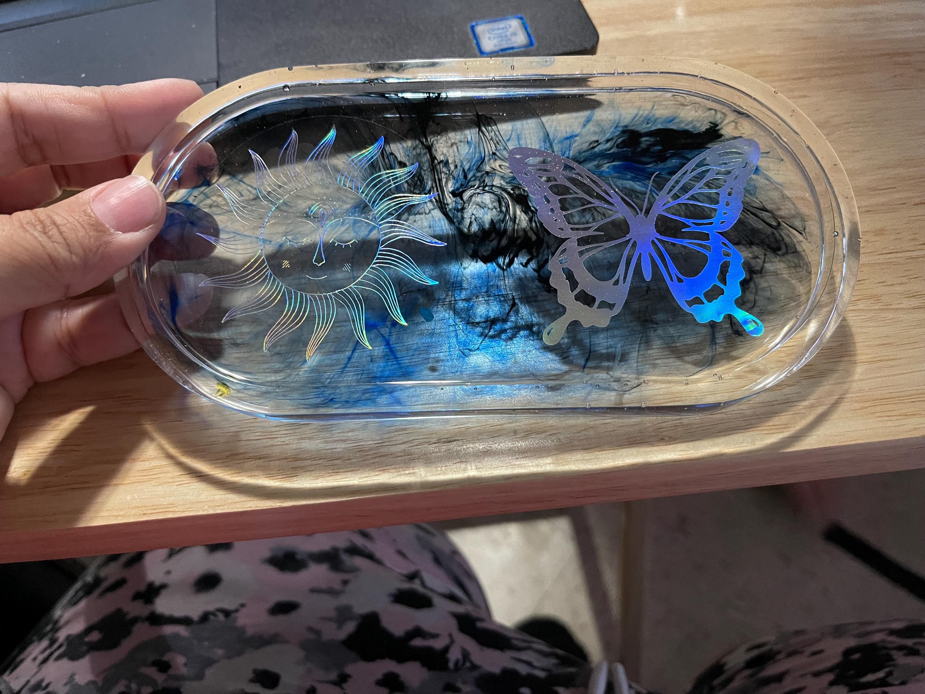 Handmade Resin Catch-All Tray – Desk & Entryway Organizer